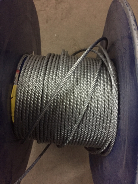 Linka nośna bramy 3mm z zakówką zakuta - 1 mb Linka nośna bramy 3mm z zakówką zakuta - 1 mb
